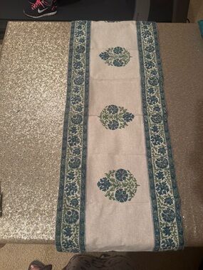 New Fab India Blue Table Runner - Home Dining